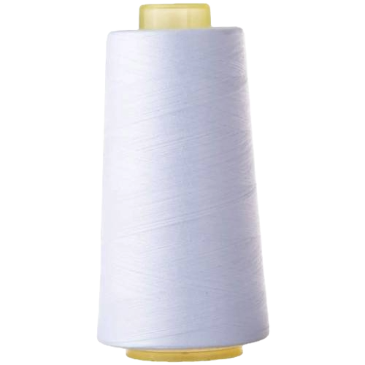 1 Pack of 6000 Yard White Spools Sewing Thread Durable All Purpose Overlock Cone
